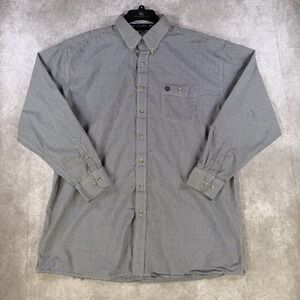 Wrangler George Straight Cowboy Cut Collection Mens 3XLT Black Checked Cowboy